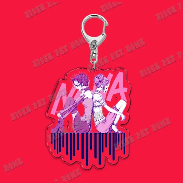 Nana Anime Keychain with Black Stones Pendant - Image 30