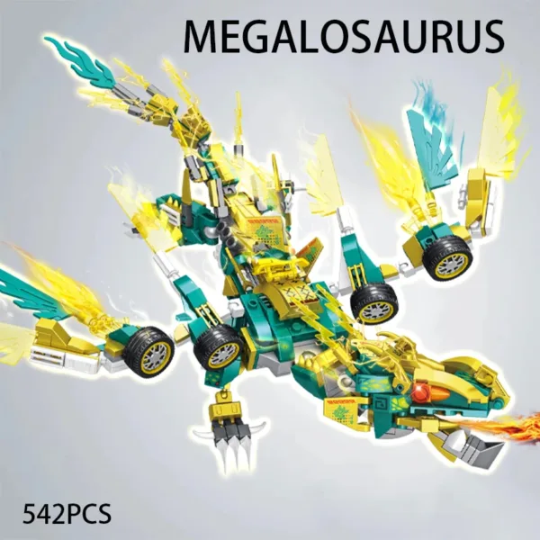 Blue Dragon Mecha Building Blocks Set - Image 7