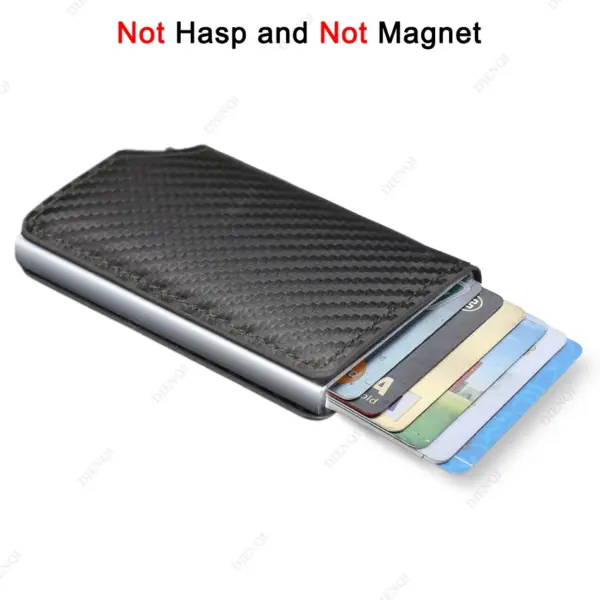 RFID Carbon Fiber Slim Wallet for Men - Image 18