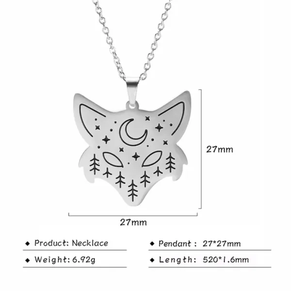 Stainless Steel Animal Pendant Necklace - Image 25