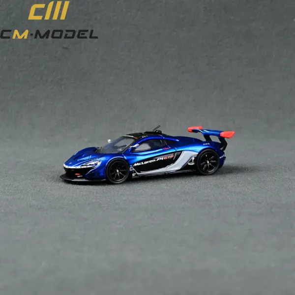 1:64 Scale P1 GTR Blue/Orange Model Car - Image 14