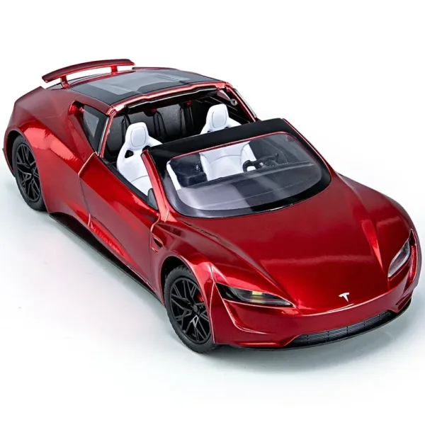 1:24 Scale Tesla Roadster Diecast Model Car - Image 6