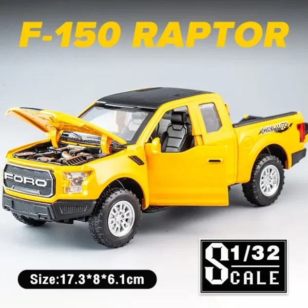 1:32 Ford Raptor F150 Diecast Model Car - Image 8