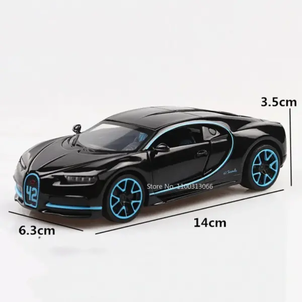 1:32 Bugatti Chiron Diecast Car Model - Image 6