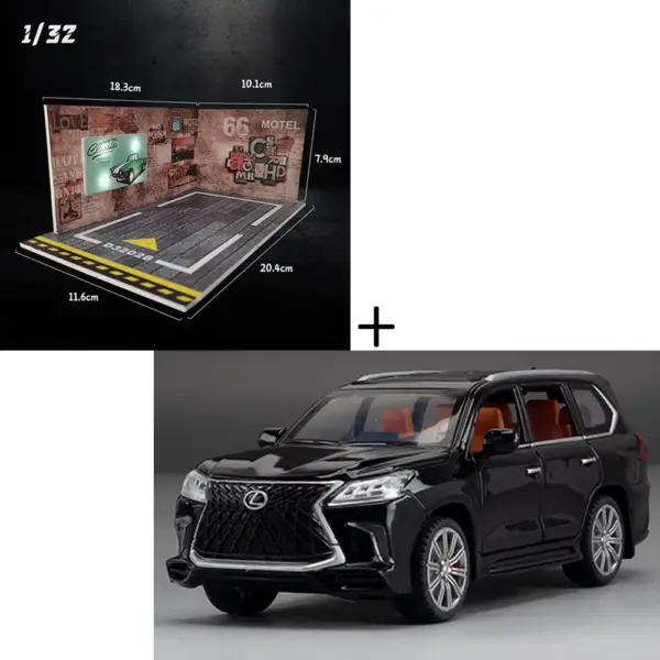 1:32 LX570 Alloy Off-road SUV Model Car - Image 8