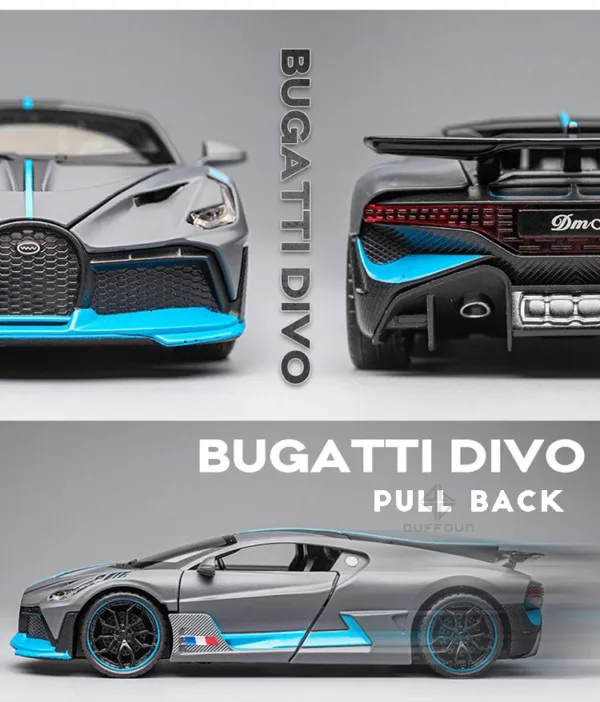 1:32 Alloy Bugatti Divo Diecast Toy Car - Image 4