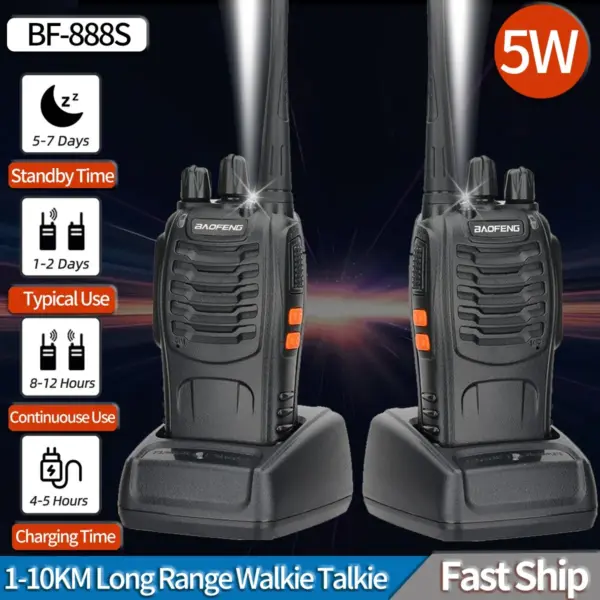 Baofeng BF-888S Walkie Talkie Set - UHF 400-470MHz