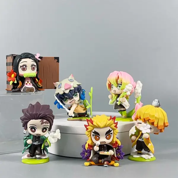 Demon Slayer Character Model Figures Set - Image 3