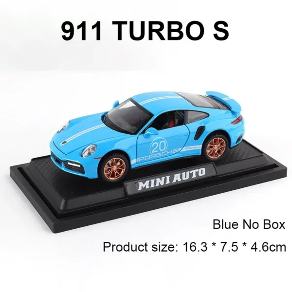 1:32 Porsche 911 Turbo S Diecast Car Model - Image 9