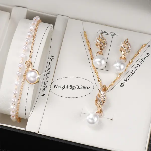 5PCS Women's Fashion Quartz Watch Jewelry Set - Image 6