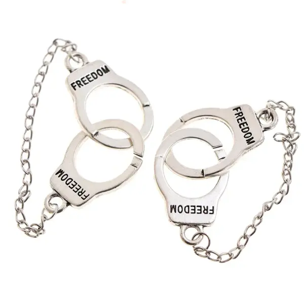 Mini Metal Handcuffs for Dollhouse Accessories - Image 6