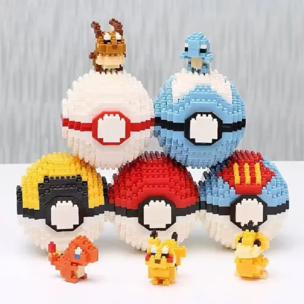 Micro Building Blocks Pikachu Pokeball Set - Image 5