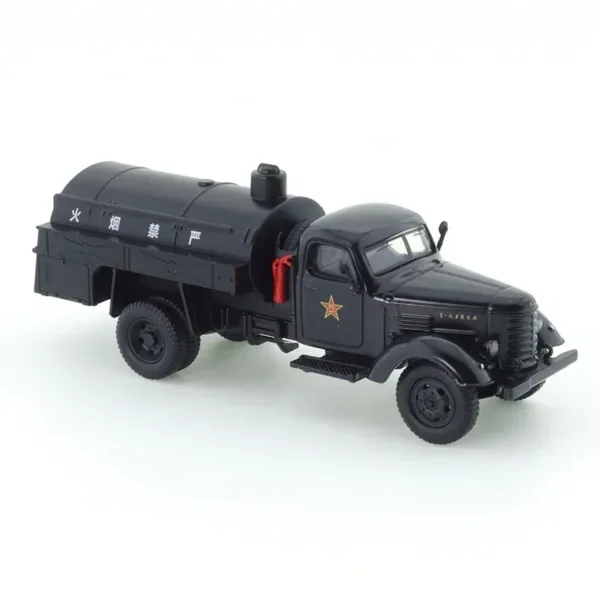 1/64 Scale Black Fuel Transport Truck Model - Image 3