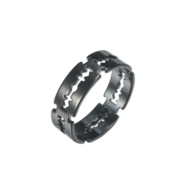 Punk Stainless Steel Blade Ring for All - Image 9