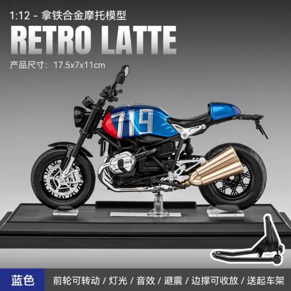 1:12 Alloy Motorcycle Model Toy Gift - Image 8
