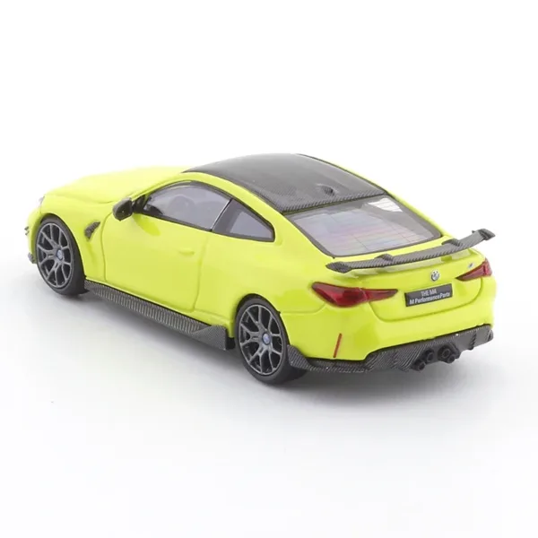 1:64 Scale Yellow BMW M4 Diecast Car Model - Image 5