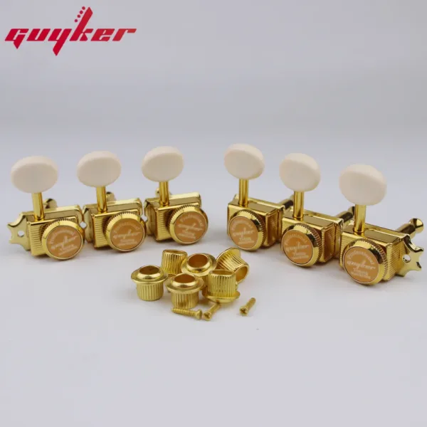 Vintage Nickel Gold Electric Guitar Tuners - Image 6