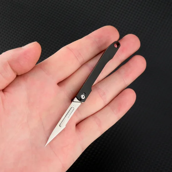 Aluminum Alloy Mini Folding Knife with 10 Blades - Image 8