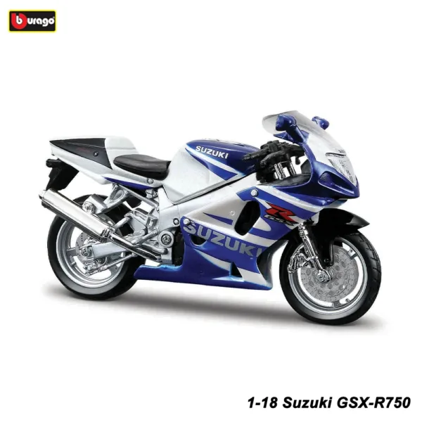 Bburago 1:18 Suzuki GSX-R750 Motorcycle Model