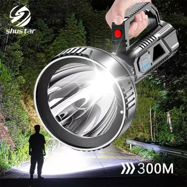 Powerful Rechargeable LED Flashlight for Camping