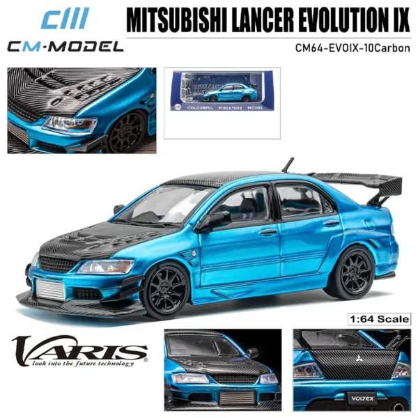 Mitsubishi Lancer Evolution IX Diecast Model 1:64 - Image 7