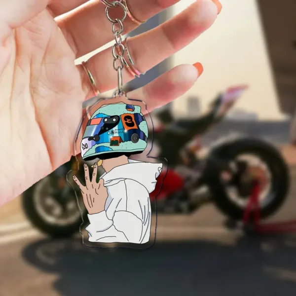 F1 Motorcycle Keychain Pendant for All - Image 14