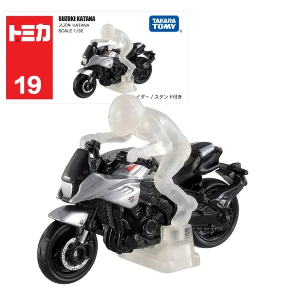 Suzuki Katana Diecast Model with Rider Figure