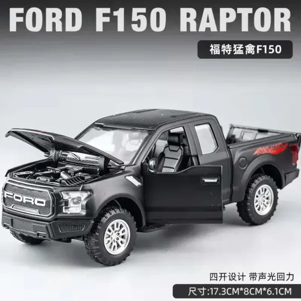 1:32 Diecast Ford Raptor F150 Model Car