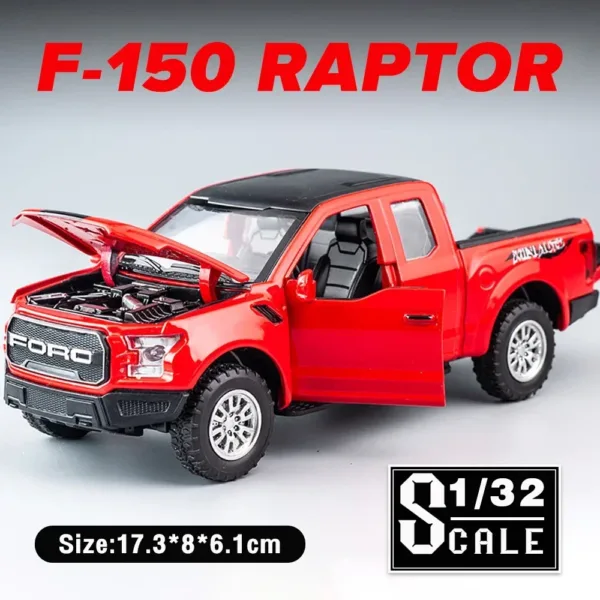 1:32 Ford Raptor F150 Diecast Model Car - Image 9