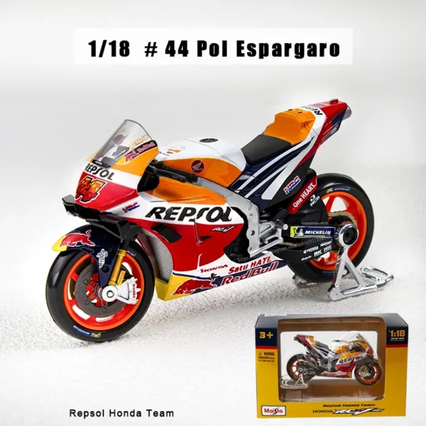 Maisto 1:18 Ducati Lenovo Team Motorcycle Model - Image 16