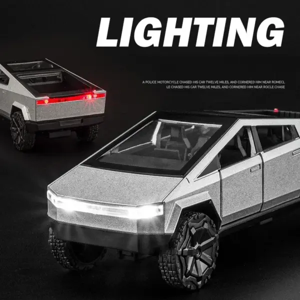 Tesla Pickup Truck Diecast Metal Model Car - Image 2