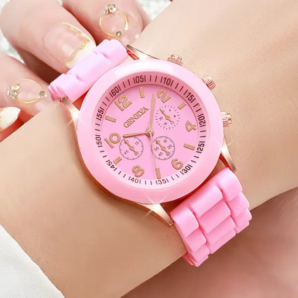 5PCS Women's Fashion Analog Quartz Watch Set - Image 3