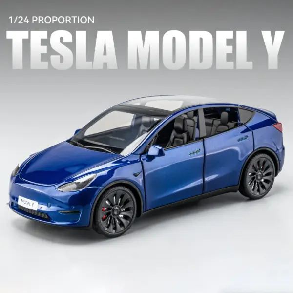 1:24 Alloy Model X Model 3 Model Y Car - Image 24