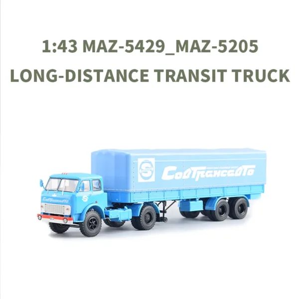 Minsk MAZ-5429 Truck and Trailer Model 1:43