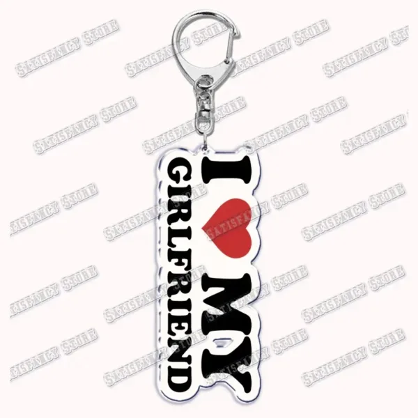 Silver Keychain with Heartfelt Letter Design - Image 22