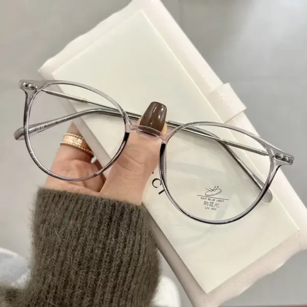 Unisex Round Metal Frame Reading Glasses - Image 5