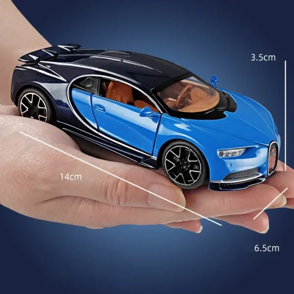 1:32 Bugatti Chiron Alloy Car Model Toy - Image 2