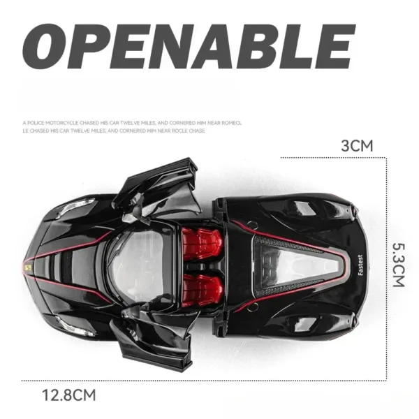 1:36 Ferrari LaFerrari Diecast Model Car - Image 3