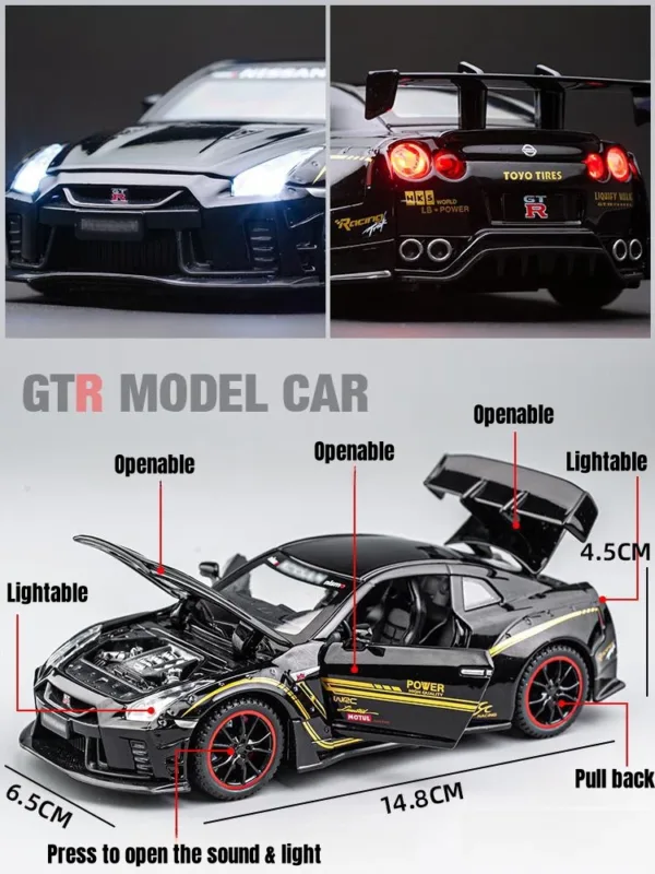 1/32 Nissan Skyline GTR R35 Racing Model - Image 4