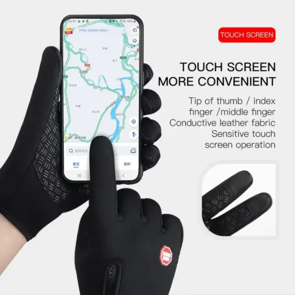 Windproof Touchscreen Motorbike Gloves Unisex - Image 3