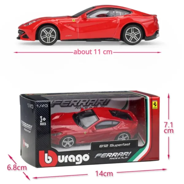 Bburago 1:43 Ferrari Diecast Model Cars - Image 3