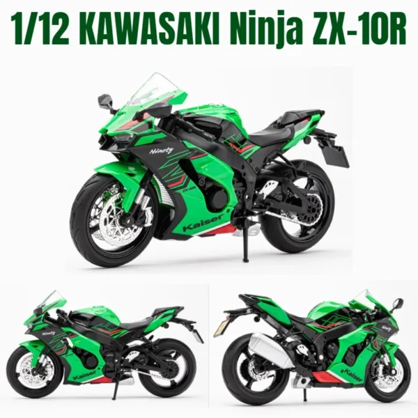 1:12 Kawasaki Ninja ZX-10R Diecast Model - Image 13