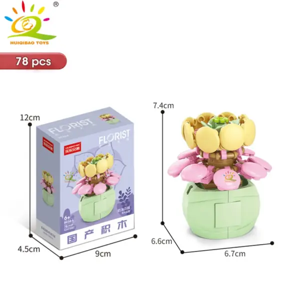 DIY Flower Succulent Building Blocks Set - Image 42