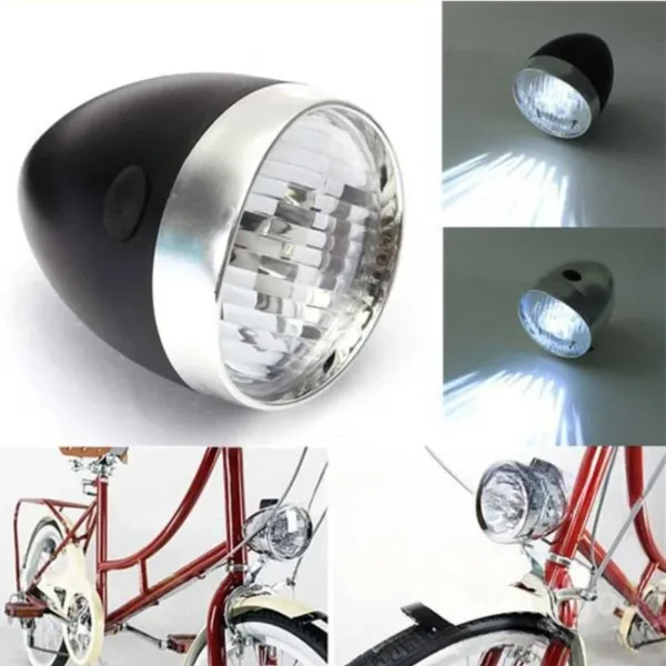 Retro LED Headlight for Mountain Bikes - Image 4