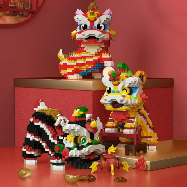 Lion Dance Micro Building Blocks Set