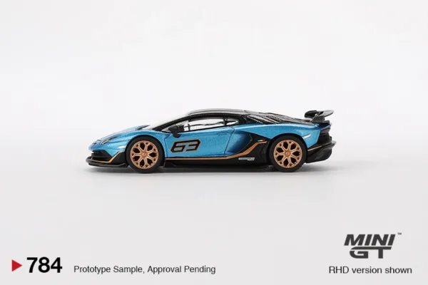 1/64 Scale Lamborghini Aventador SVJ Diecast Model - Image 2