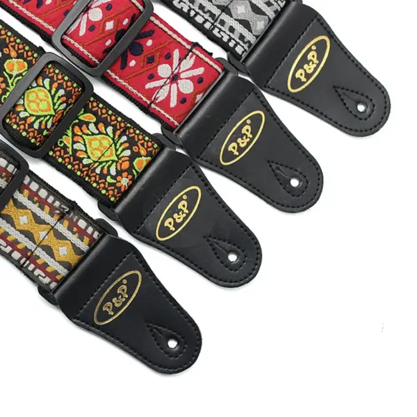 Adjustable Ethnic Style Guitar Strap 150cm - Image 4