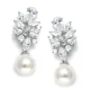 Elegant Simulated Pearl Drop Earrings for Women