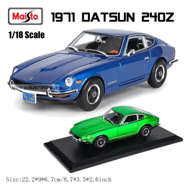 Maisto 1:18 Datsun 240Z Diecast Model Car