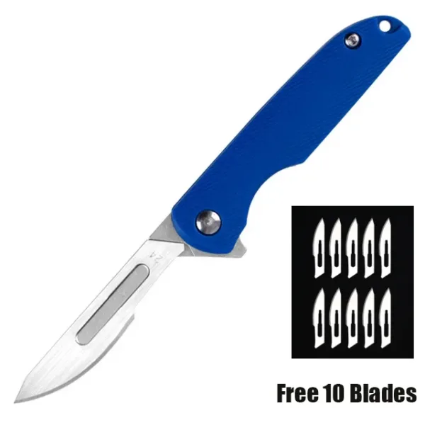 Mini Folding Knife with 10 Replaceable Blades - Image 14